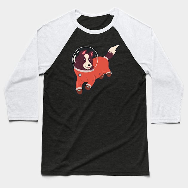 Buddy the Space Doggo Baseball T-Shirt by braveleopard